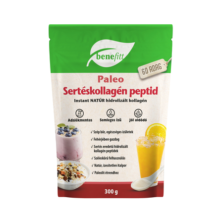 BENEFITT Reform Kollagén por, sertéskollagén, natúr 300g - Paleo
