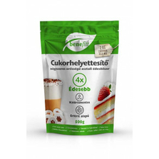 BENEFITT Cukorhelyettesítő (Eritrit, Stevia, Szukralóz) 4x erősségű 500g