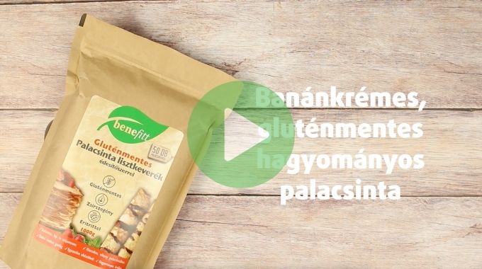 Banánkrémes gluténmentes hagyományos palacsinta