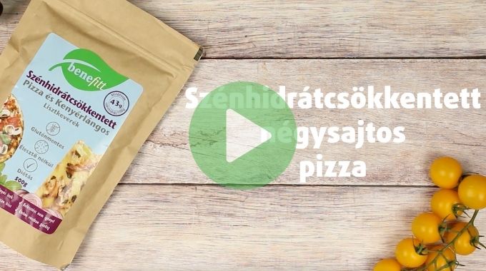 Szénhidrátcsökkentett négysajtos pizza