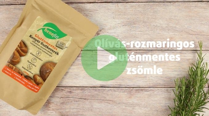 Olíviás rozmaringos gluténmentes zsömle