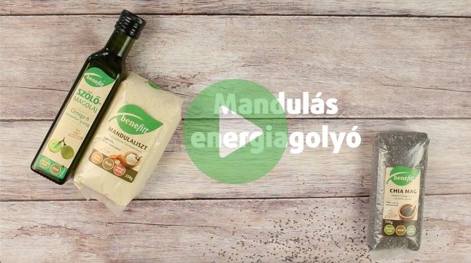 Mandulás energiagolyó